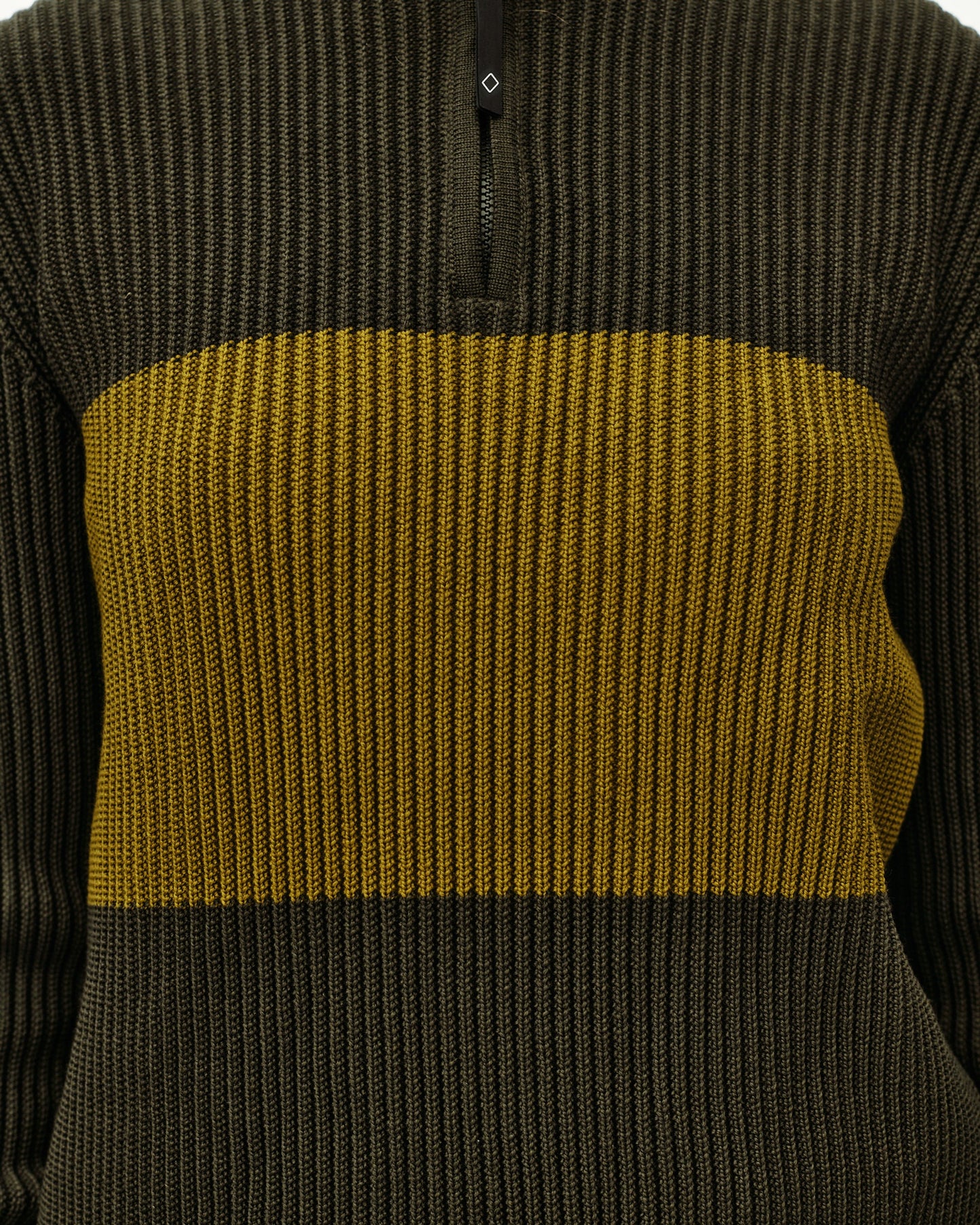 PAS NORMAL STUDIOS Off Race Merino Knit Half Zip - Olive