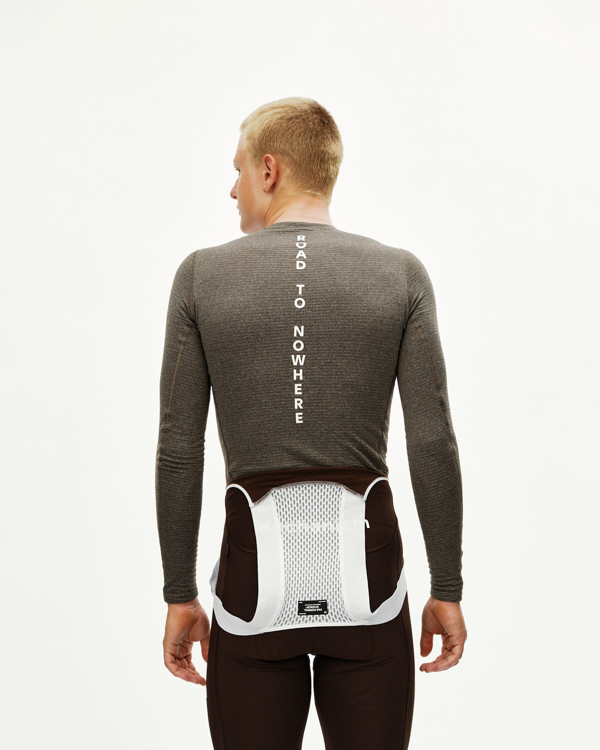 PAS NORMAL STUDIOS Men Thermal Long Sleeve Baselayer - Dark Coffee