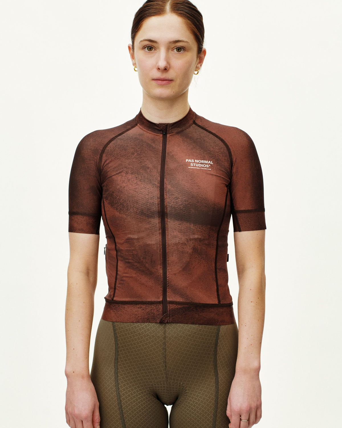 PAS NORMAL STUDIOS Damen Mechanism Trikot - AOP Light Brown