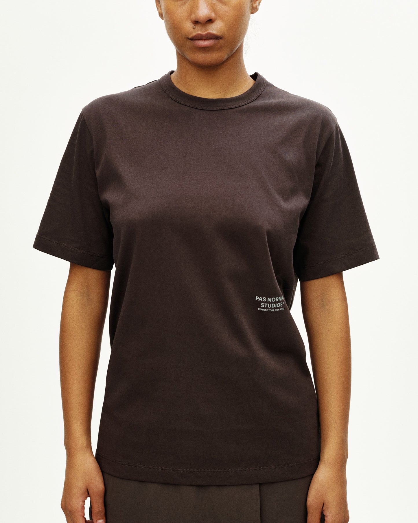 PAS NORMAL STUDIOS Off Race Cotton Tech TShirt - Dark Purple