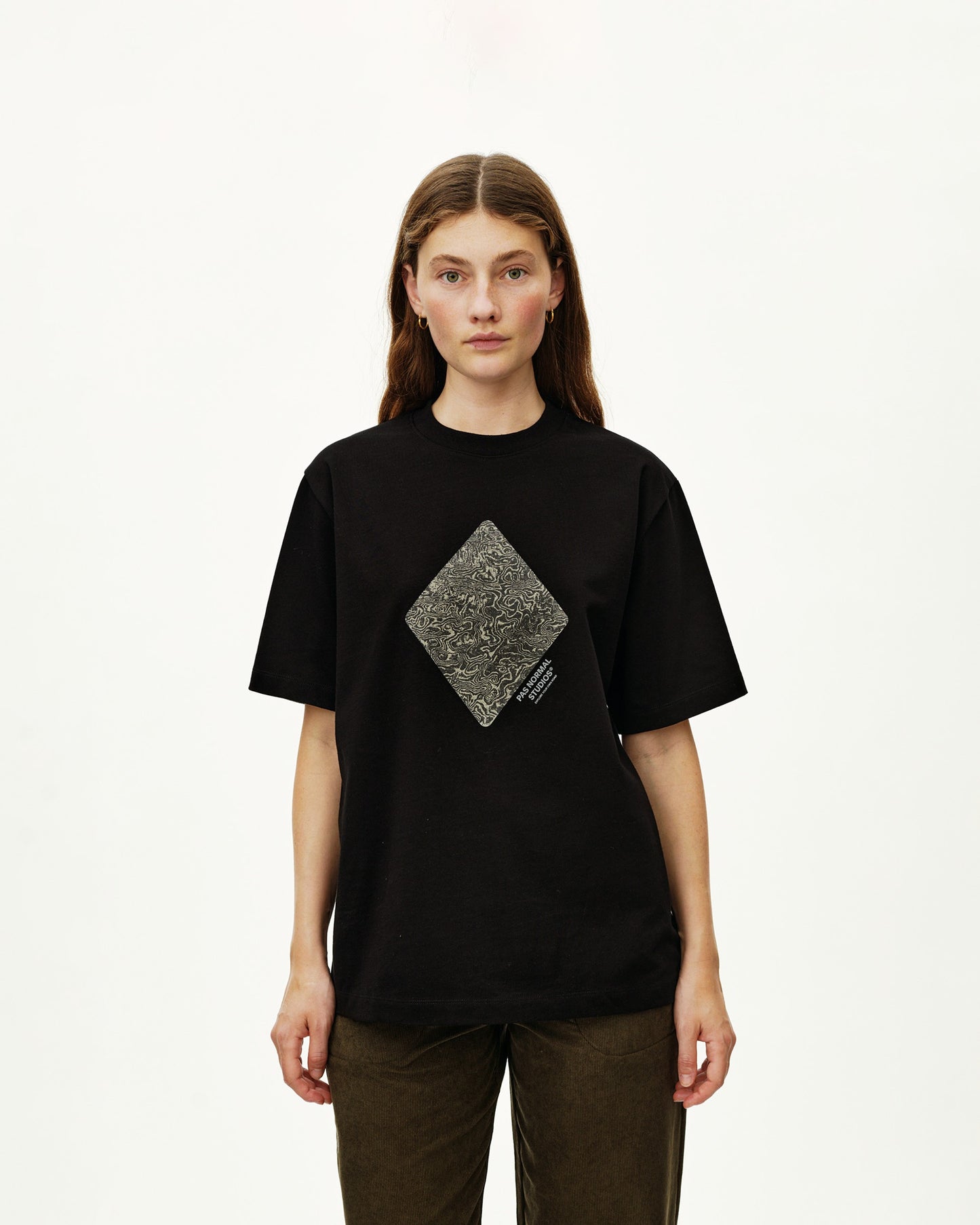 PAS NORMAL STUDIOS Off Race Graphic T Shirt - Black