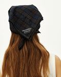 PAS NORMAL STUDIOS Off Race Seersucker Bandana - Dark Navy
