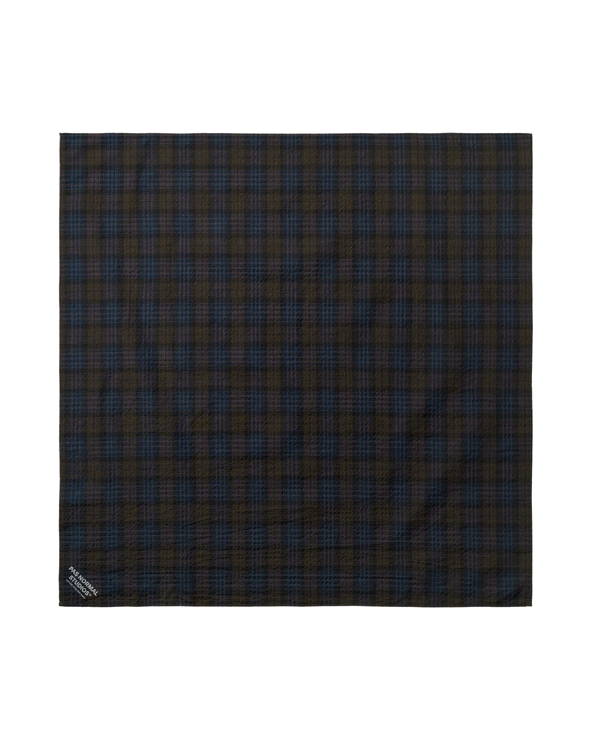 PAS NORMAL STUDIOS Off Race Seersucker Bandana - Dark Navy