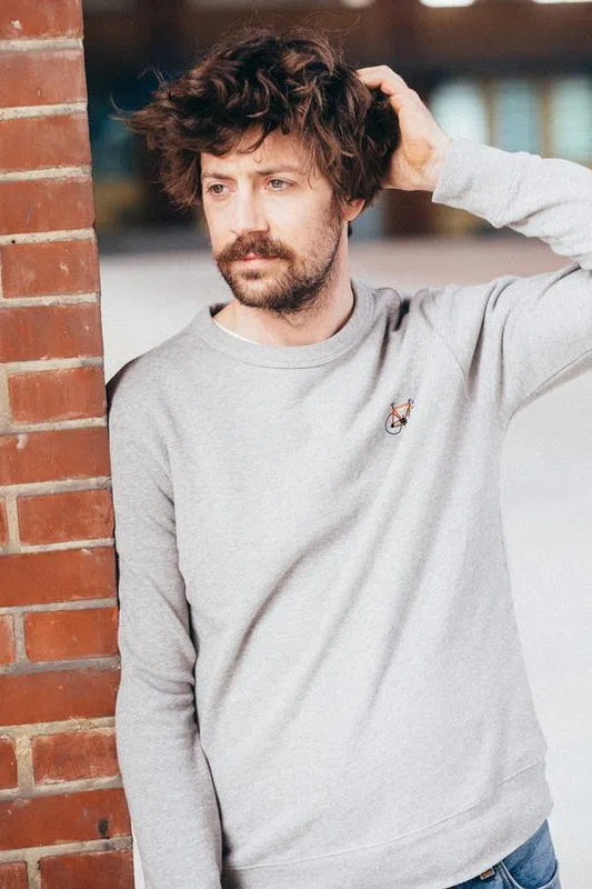 ERSTWHILE Sweatshirt Criterium - Grey-Sweatshirts-