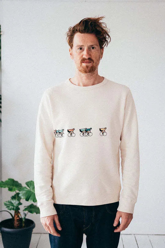 ERSTWHILE Sweatshirt Tête de la Course - Bodacious Beige-Sweatshirts-