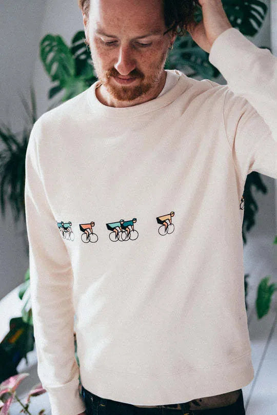 ERSTWHILE Sweatshirt Tête de la Course - Bodacious Beige-Sweatshirts-