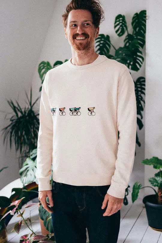 ERSTWHILE Sweatshirt Tête de la Course - Bodacious Beige-Sweatshirts-