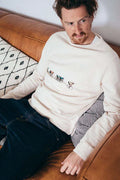 ERSTWHILE Sweatshirt Tête de la Course - Bodacious Beige-Sweatshirts-