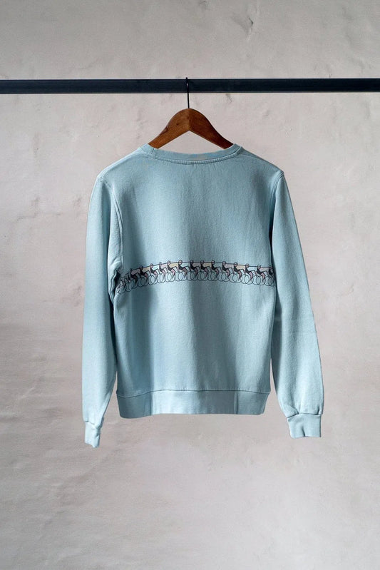 ERSTWHILE Sweatshirt Tête de la Course Women - Belgian Blue-Sweatshirts-