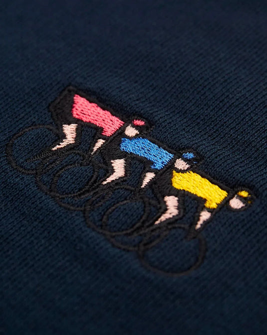 ERSTWHILE Sweatshirt Waaier - Navy-Sweatshirts-