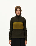 PAS NORMAL STUDIOS Off Race Merino Knit Half Zip - Olive
