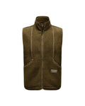 PAS NORMAL STUDIOS Off Race Pile Fleece Chaleco de ciclisme - Deep Olive
