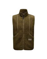 PAS NORMAL STUDIOS Off Race Pile Fleece Chaleco de ciclisme - Deep Olive