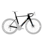 FACTOR OSTRO Premium Package Frameset - Black/Chrome (includes seatpost and handlebar)-Road Frameset-