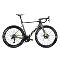 FACTOR OSTRO VAM Road Bike Shimano Ultegra DI2 Black Inc Wheels - Geometrick Black/Yellow/White