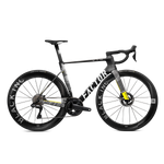 FACTOR OSTRO VAM Road Bike Shimano Ultegra DI2 Black Inc Wheels - Geometrick Black/Yellow/White