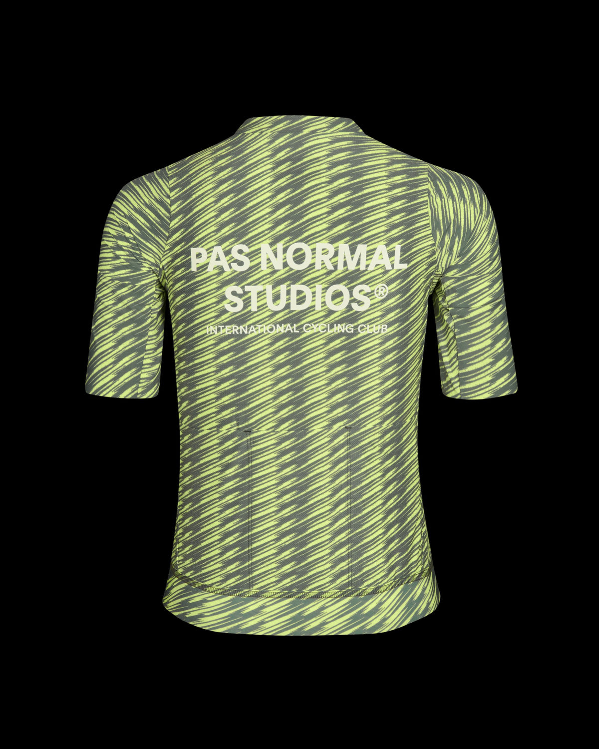 PAS NORMAL STUDIOS Women Solitude Jersey - Dark Moss / Lime Green