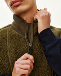 PAS NORMAL STUDIOS Off Race Pile Fleece Chaleco de ciclisme - Deep Olive
