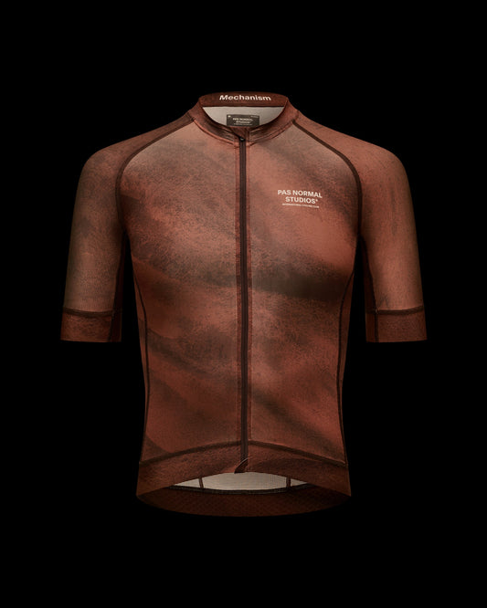 PAS NORMAL STUDIOS Men Mechanism Jersey - AOP Light brown