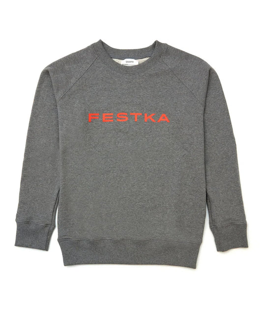 FESTKA Sweatshirt x Chatty - Grey-Sweatshirts-