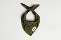 FINGERSCROSSED Bandana Triangle Scarf - Olive-Neck Bandanas-80957574