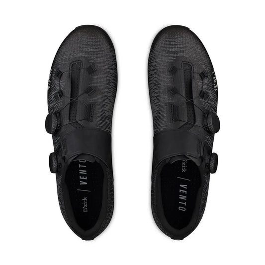 FIZIK Road Cycling Shoes R1 Vento Infinito Knit Carbon 2 - Black/Black-Road Cycling Shoes-