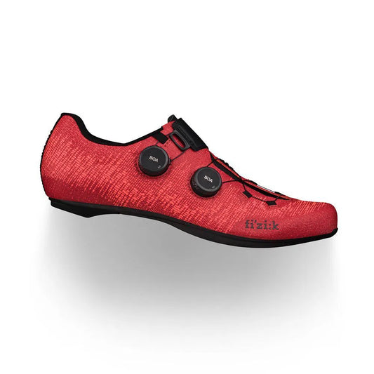 FIZIK Road Cycling Shoes R1 Vento Infinito Knit Carbon 2 - Coral/Black-Road Cycling Shoes-