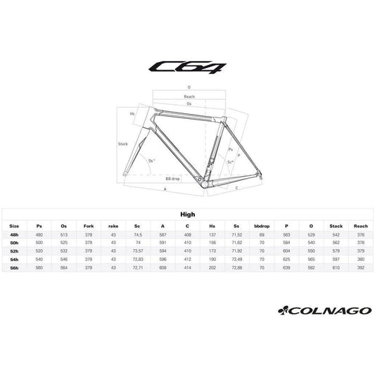 Frame COLNAGO C64 Disc - PJBI Default Velodrom Barcelona 