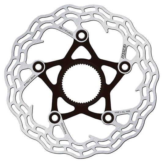 GALFER Road Disk Disco de freno Shark Centerlock - Silver