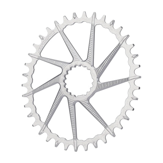 GARBARUK DM Road/Gravel Chainring for Garbaruk Crankset, Oval - Silver