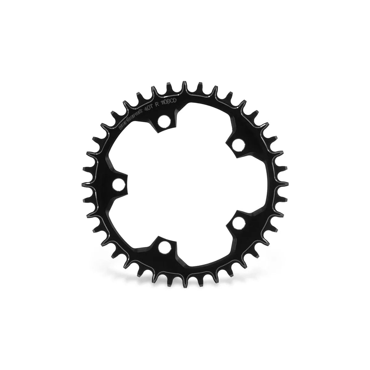 GARBARUK 110 BCD 5-Bolt Chainring, Round - Black