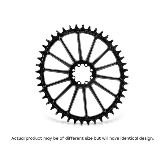 GARBARUK DM Road Chainring for SRAM 8-Bolt, Oval - Black