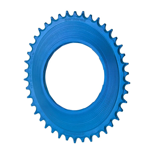 GARBARUK Road Thread Mount Chainring for SRAM RED XPLR AXS Power Meter, Oval - Blue