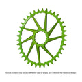 GARBARUK DM Road/Gravel Chainring for Garbaruk Crankset, Oval - Green