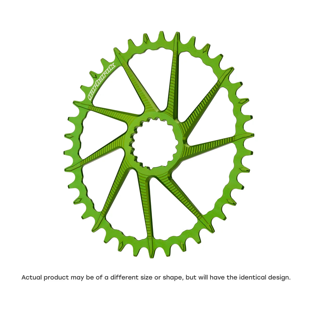 GARBARUK DM Road/Gravel Chainring for Garbaruk Crankset, Oval - Green