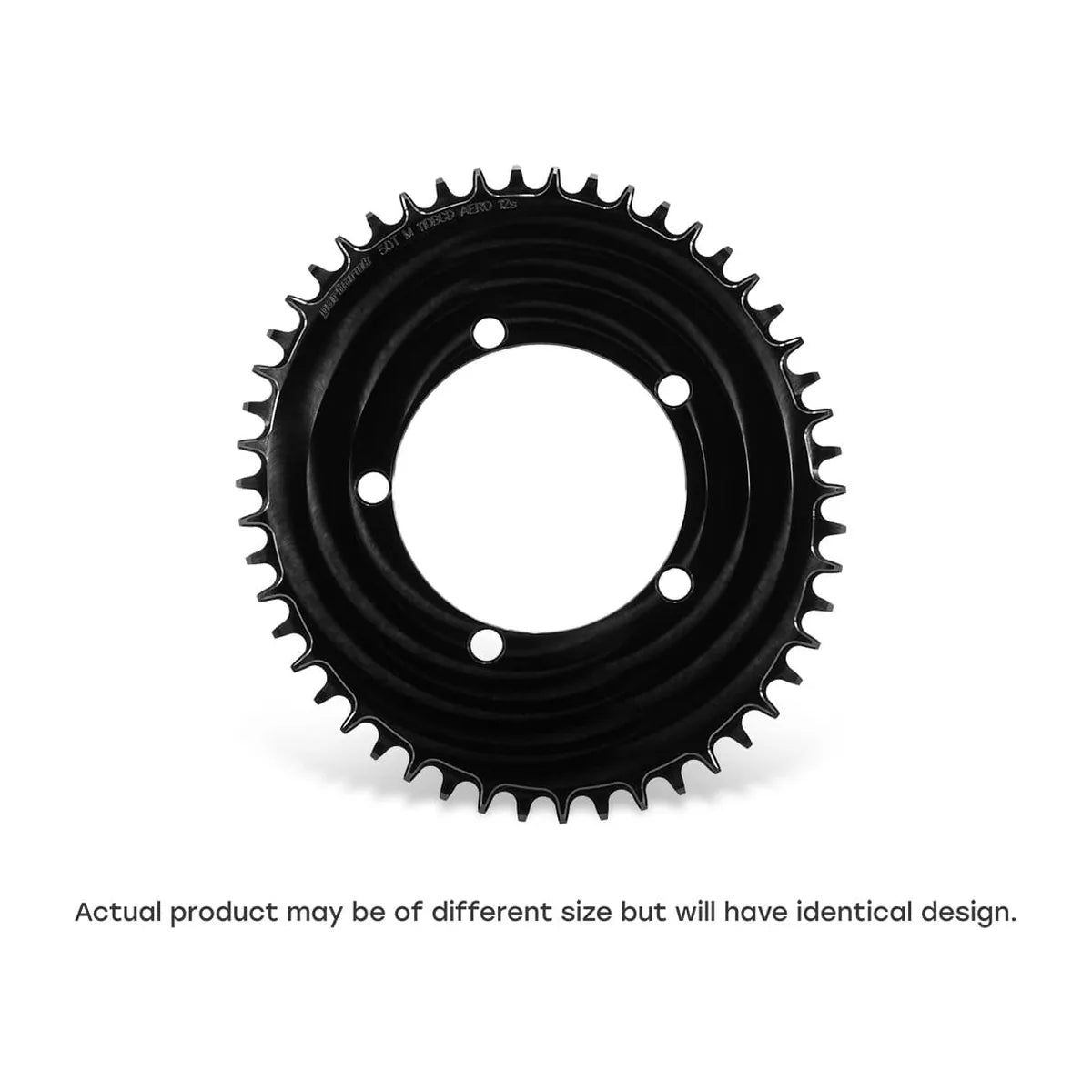 GARBARUK 110 BCD 5-Bolt Aero Chainring, Oval - Black