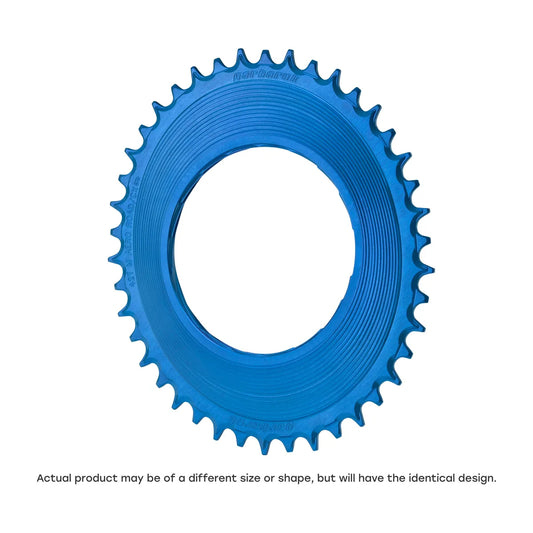 GARBARUK Road Thread Mount Chainring for SRAM RED XPLR AXS Power Meter, Oval - Blue