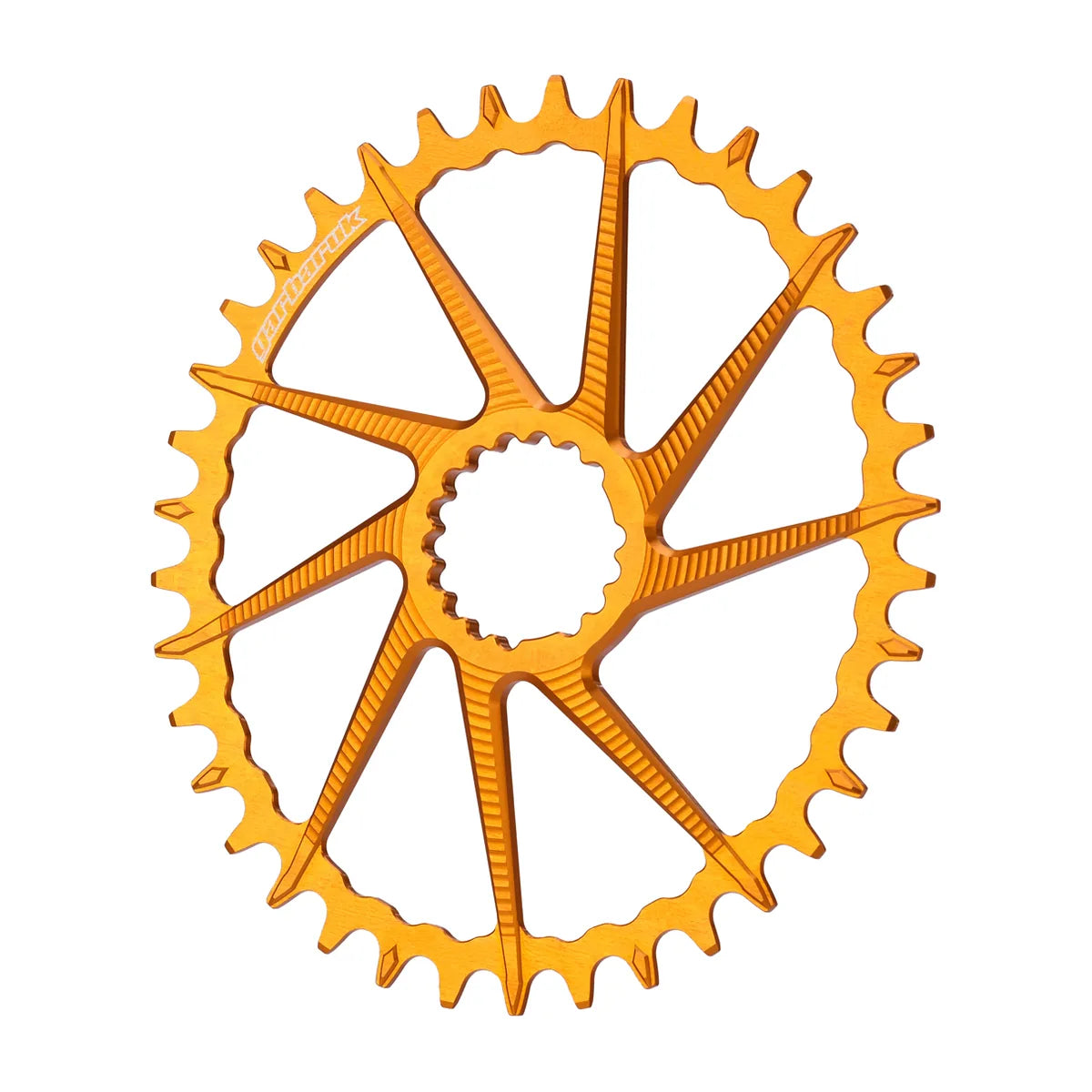 GARBARUK DM Road/Gravel Chainring for Garbaruk Crankset, Oval - Orange