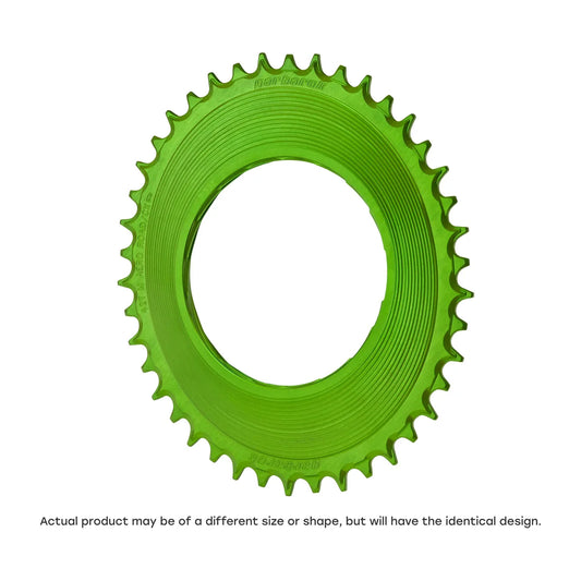 GARBARUK Road Thread Mount Chainring for SRAM RED XPLR AXS Power Meter, Oval - Green