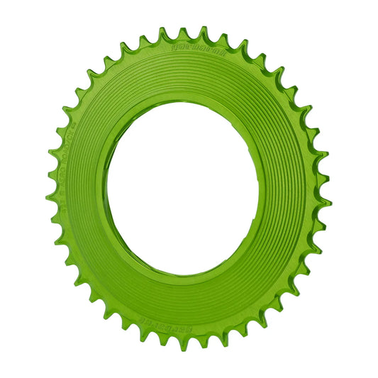 GARBARUK Road Thread Mount Chainring for SRAM RED XPLR AXS Power Meter, Round - Green