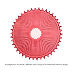GARBARUK DM Aero Chainring for Garbaruk Crankset, Oval - Red