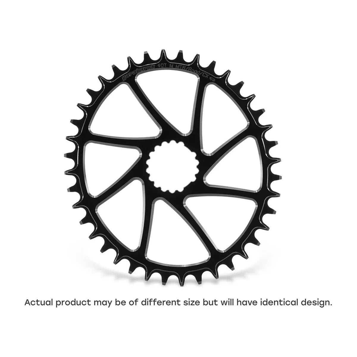 GARBARUK DM Road Chainring for Cannondale HollowGram, Oval - Black