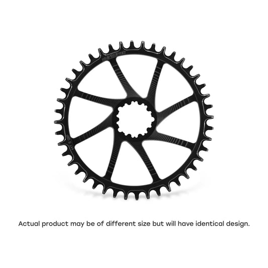 GARBARUK DM Road Chainring for SRAM 3-Bolt, Round - Black