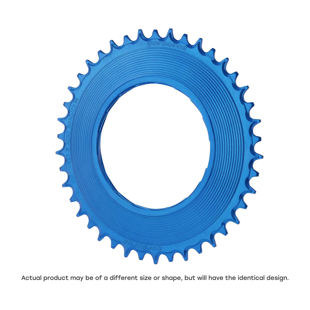 GARBARUK Road Thread Mount Chainring for SRAM RED XPLR AXS Power Meter, Round - Blue