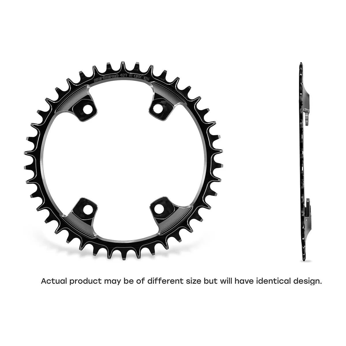 GARBARUK Chainring for Shimano GRX, Round - Black
