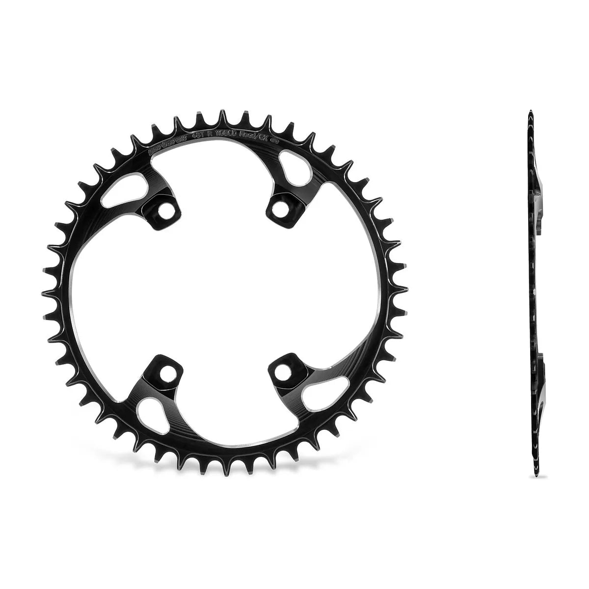 GARBARUK Chainring for Shimano GRX, Round - Black