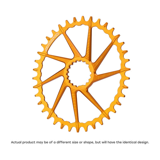 GARBARUK DM Road/Gravel Chainring for Garbaruk Crankset, Oval - Orange