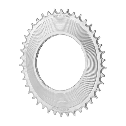 GARBARUK Road Thread Mount Chainring for SRAM RED XPLR AXS Power Meter, Oval - Silver