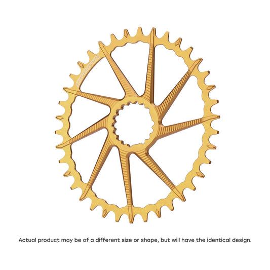 GARBARUK DM Road/Gravel Chainring for Garbaruk Crankset, Oval - Gold