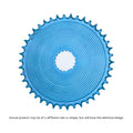 GARBARUK DM Aero Chainring for Garbaruk Crankset, Oval - Blue
